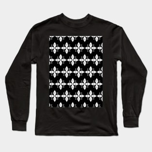 Black and white seamless pattern Long Sleeve T-Shirt